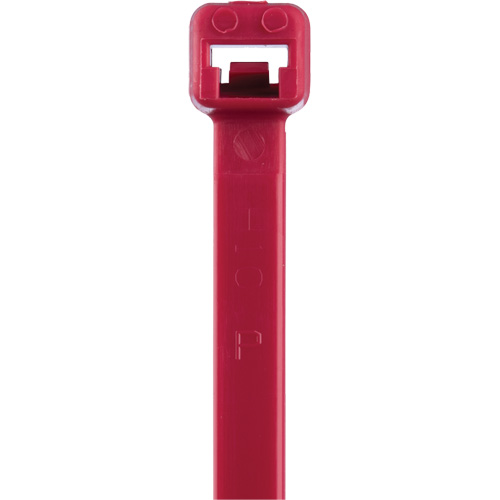 Attaches de c&acirc;bles s&eacute;rie T, Longueur 8", R&eacute;sistance &agrave; la traction 50 lb, Rouge Distribution Jean Lapalme
