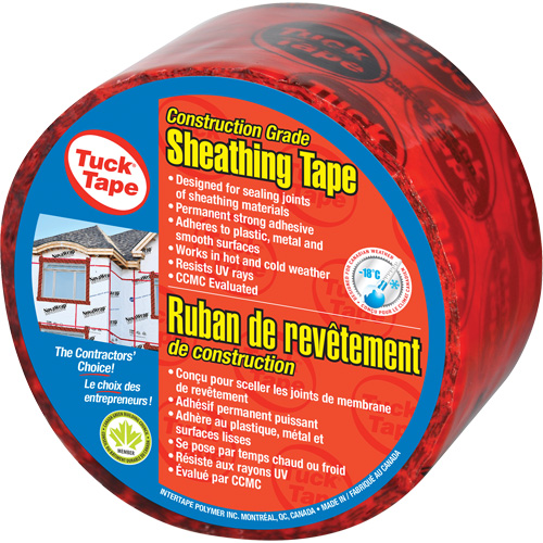 Ruban de rev&ecirc;tement pour entrepreneurs, 60 mm (2-3/8") x 0,0 m (0,0'), Rouge Distribution Jean Lapalme