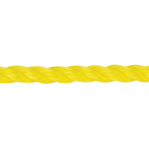 Corde jaune tress&eacute;e 3/8", Polypropyl&egrave;ne, 630' Distribution Jean Lapalme