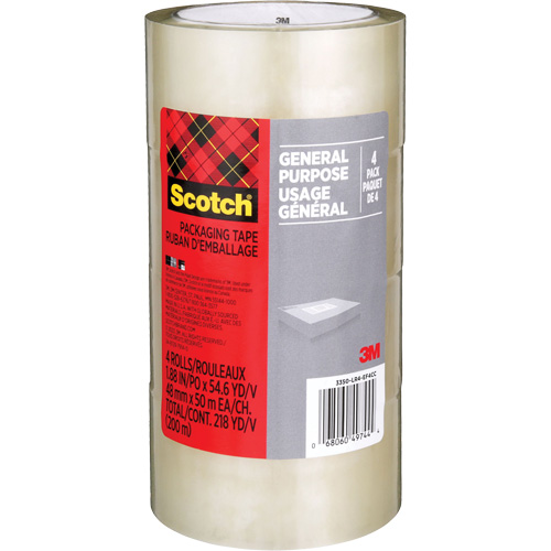 Ruban d'emballage pour l'exp&eacute;dition Scotch 175G, 48 mm (2") x 50 m (164') Distribution Jean Lapalme