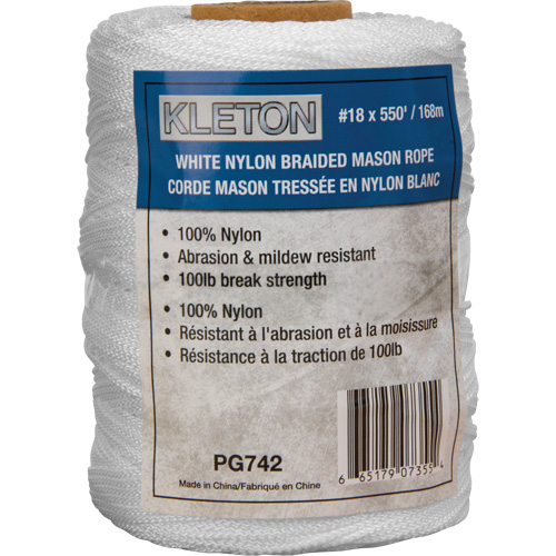 #18 Braided Mason Rope, Nylon, 550' Distribution Jean Lapalme