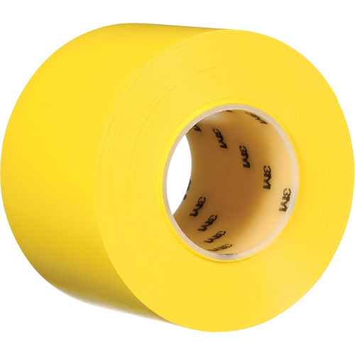 Ruban de marquage de planchers durable 971, 4" x 108', Vinyle, Jaune Distribution Jean Lapalme