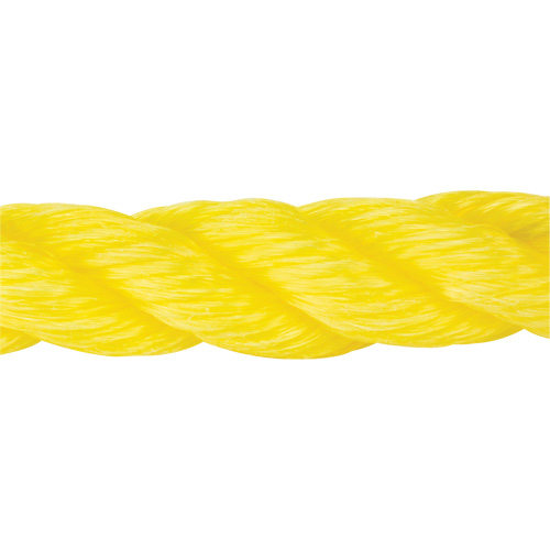 Braided Yellow Rope, Polypropylene, 300' Distribution Jean Lapalme