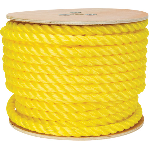 Braided Yellow Rope, Polypropylene, 144' Distribution Jean Lapalme