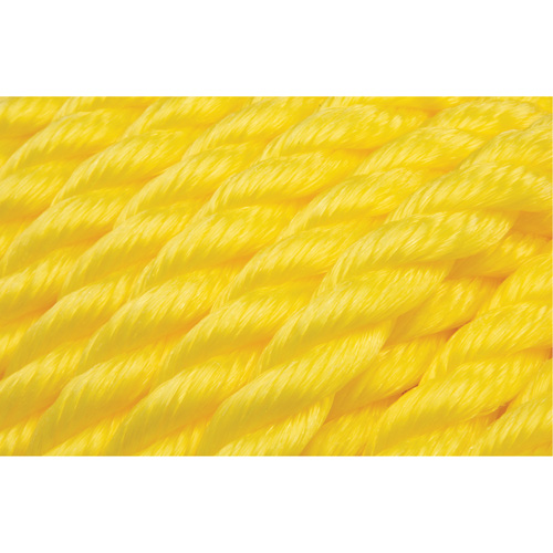 Braided Yellow Rope, Polypropylene, 144' Distribution Jean Lapalme