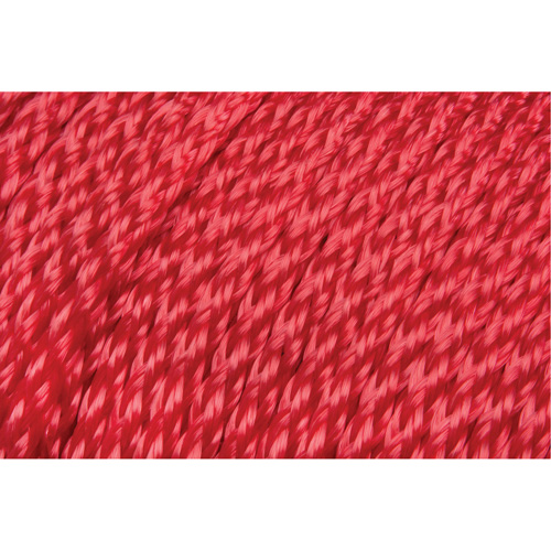 Braided Red Rope, Polypropylene, 500' Distribution Jean Lapalme