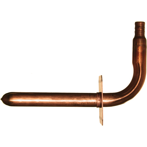 Stub Out Elbow with Support, Copper, 1/2" x 3-1/2" x 6" Distribution Jean Lapalme