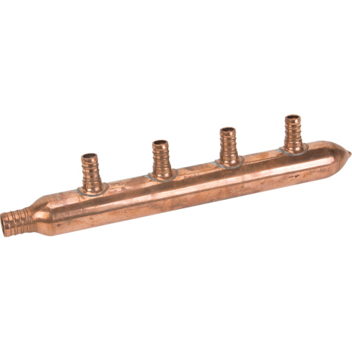 Six Branch Manifold, 3/4" Dia., Copper Distribution Jean Lapalme
