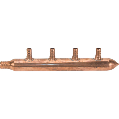 Four Branch Manifold, 3/4" Dia., Copper Distribution Jean Lapalme