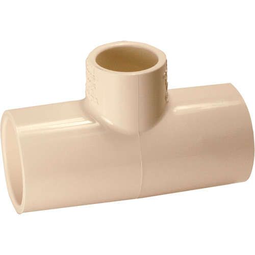 Flowguard Gold&reg; Tee Fitting, Reducing, CPVC, 1" x 1/2" x 1" Distribution Jean Lapalme