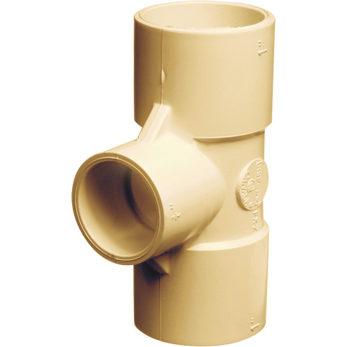 Flowguard Gold&reg; Tee Fitting, Reducing, CPVC, 3/4" x 1/2" x 3/4" Distribution Jean Lapalme