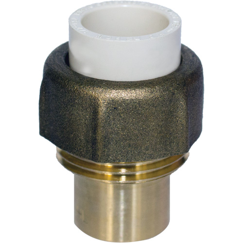 Raccord union, 3/4", PVC-C, Embout femelle x bras&eacute; Distribution Jean Lapalme