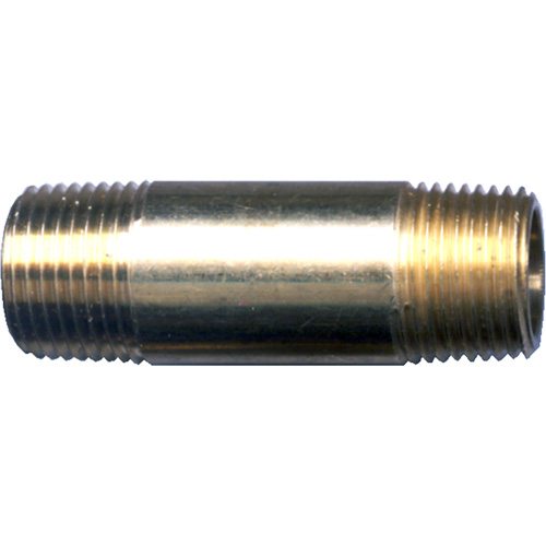 Raccord long, Laiton, 1/4", NPT x NPT Distribution Jean Lapalme