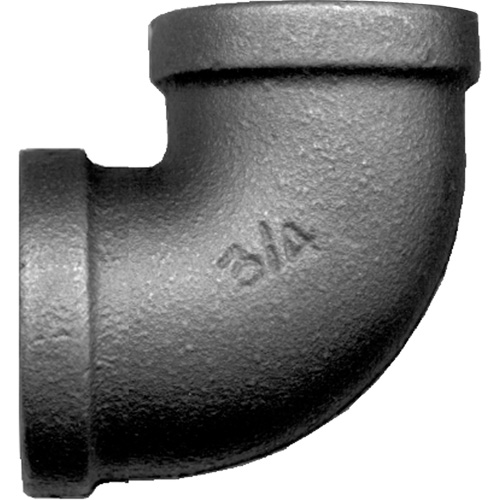 90° Female Pipe Elbow, FPT, Black Iron, 1-1/2" Distribution Jean Lapalme