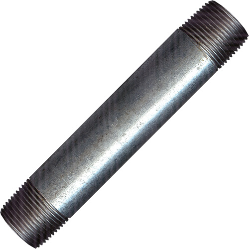 Long Pipe Nipple, Galvanized, 1/2", NPT x NPT Distribution Jean Lapalme