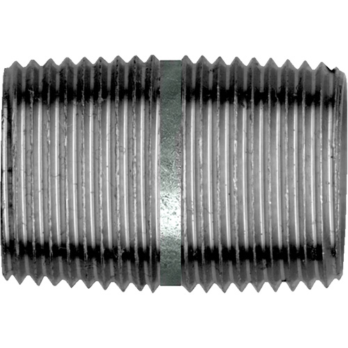 Raccord Court, Galvanis&eacute;, 1", NPT x NPT Distribution Jean Lapalme