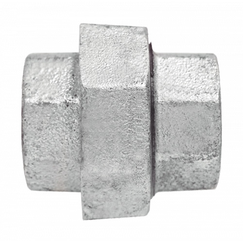 Union Pipe Fitting, 1/8", Galvanized Iron, FPT Distribution Jean Lapalme