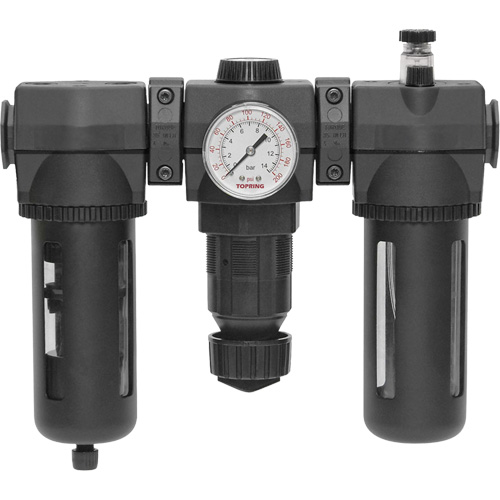 Filtre, d&eacute;tendeur & lubrificateur Modulair 400 avec drain manuel & bol standard, 3/4" NPTF Distribution Jean Lapalme