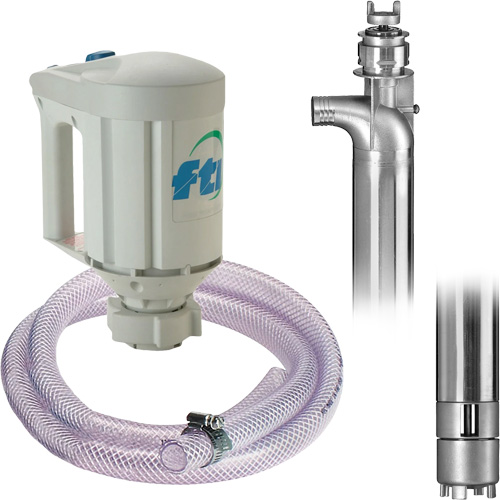 Trousse de pompe pour baril PFS-40 avec moteur M3V, Acier inoxydable Distribution Jean Lapalme