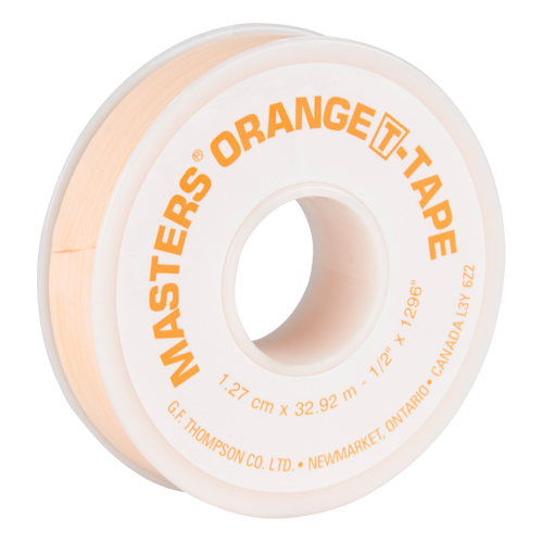 T-Tape, 1296" L x 1/2" W, Orange Distribution Jean Lapalme