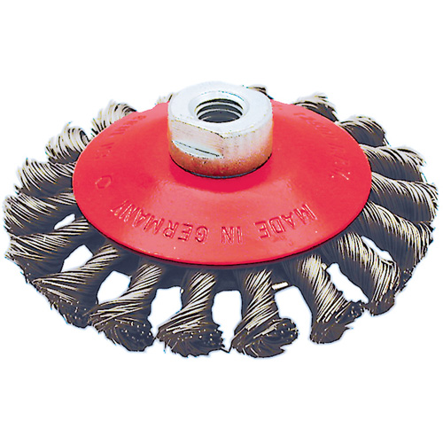BK4520T Roue conique torsad&eacute;e &agrave; nuds, Dia. 4-1/2", Fils 0,02", Arbre 5/8"-11 Distribution Jean Lapalme