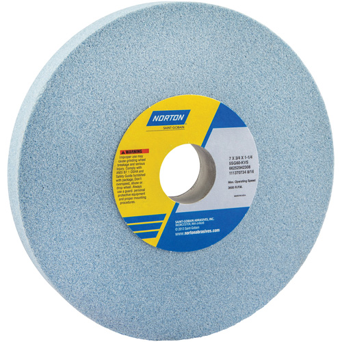 Tool Room Wheel, Type 01, Ceramic Alumina, 7" x 3/4" Distribution Jean Lapalme