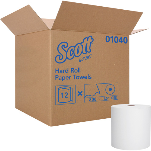 Scott&reg; Essential Hard Roll Towels, 1 Ply, Standard, 800' L Distribution Jean Lapalme