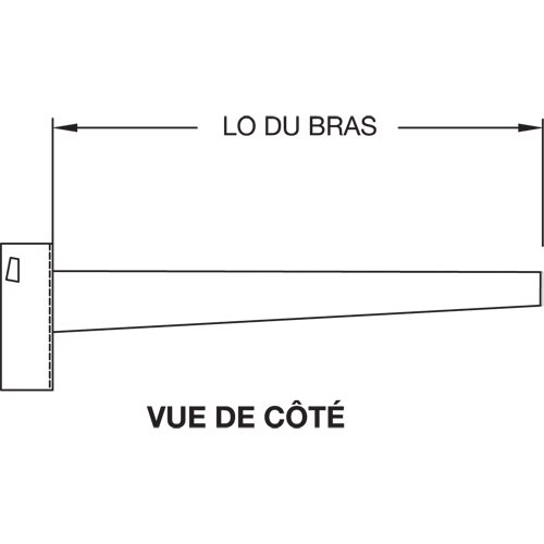 Colonne en porte-&agrave;-faux, Double, 4" la x 10' h Distribution Jean Lapalme