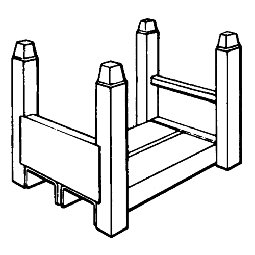 Supports empilables mobiles, 15" la x 22" p, Capacit&eacute; de 5600 lb Distribution Jean Lapalme
