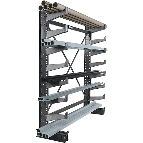 Single-sided Cantilever Brace Set - Starter, Single Sided, 14" Arm, 36" W x 84" H, 1000 lbs. Capacity Distribution Jean Lapalme