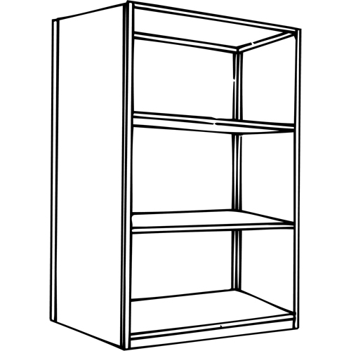 &eacute;l&eacute;ment de rayonnage Interlok, Acier, Sans boulons, Capacit&eacute; 800 lb, 36" la x 76" h x 24" p Distribution Jean Lapalme