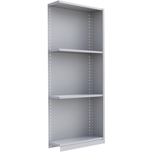 Interlok Shelving Unit, Steel, Boltless, 800 lbs. Capacity, 36" W x 88" H x 24" D Distribution Jean Lapalme