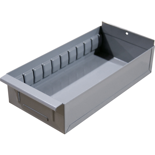 Boîte pour tablette de rayonnage enclenchable Interlok, Acier, 5-5/8" la x 15" p, 4-3/4" h, Gris p&acirc;le Distribution Jean Lapalme