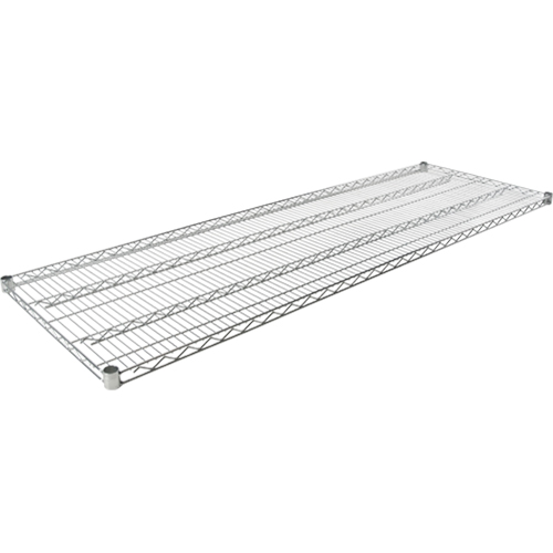 Tablette en treillis pour &eacute;tag&egrave;re robuste en treillis chromat&eacute;, 72" la x 24" p, Capacit&eacute; de 600 lb Distribution Jean Lapalme