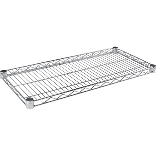 Tablette en treillis pour &eacute;tag&egrave;re robuste en treillis chromat&eacute;, 48" la x 14" p, Capacit&eacute; de 800 lb Distribution Jean Lapalme