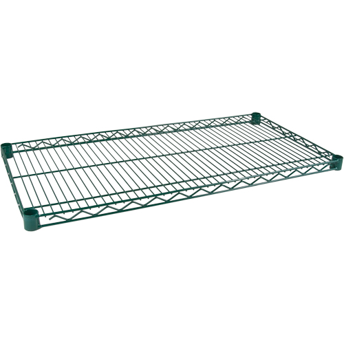 Tablette pour &eacute;tag&egrave;re robuste en treillis au fini d'&eacute;poxyde vert, 36" la x 18" p, 800 lb Capacit&eacute; Distribution Jean Lapalme