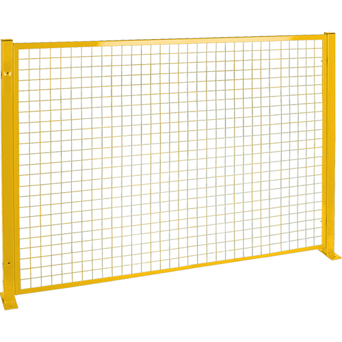 Mesh Style Perimeter Guard, 4' H x 8' W, Yellow Distribution Jean Lapalme