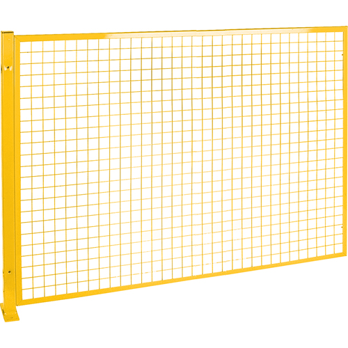 Mesh Style Perimeter Guard, 4' H x 8' W, Yellow Distribution Jean Lapalme