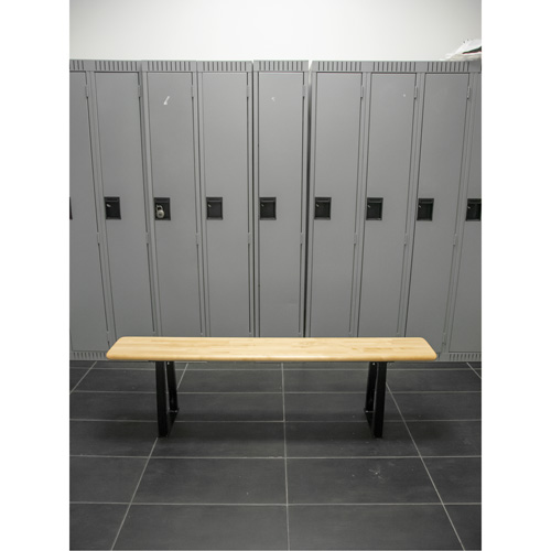 Banc pour vestiaire, Bois, 72" lo x 9-1/2" la x 16-1/2" h Distribution Jean Lapalme