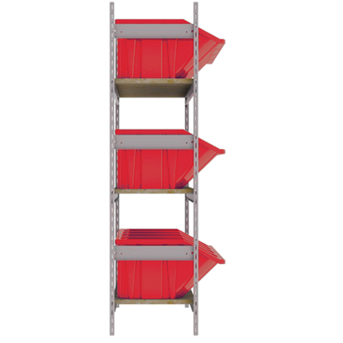 &eacute;tag&egrave;res larges avec bacs g&eacute;ants en plastique, Acier, Sans boulons, De base, 66" la x 60" h x 18" p Distribution Jean Lapalme