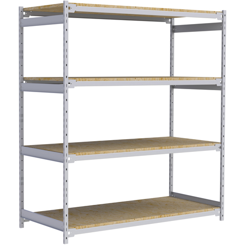 &eacute;tag&egrave;re-classeur de grande largeur, Acier, 4 Tablettes, 72" la x 32" p x 84" h Distribution Jean Lapalme