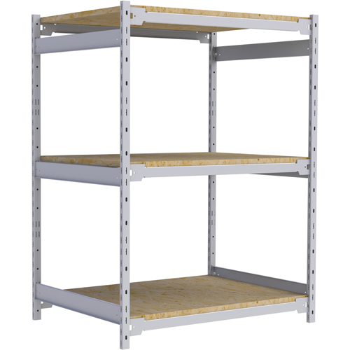 Wide Span Record Storage Shelving, Steel, 3 Shelves, 42" W x 32" D x 60" H Distribution Jean Lapalme