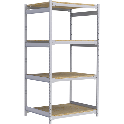 Wide Span Record Storage Shelving, Steel, 4 Shelves, 42" W x 32" D x 84" H Distribution Jean Lapalme