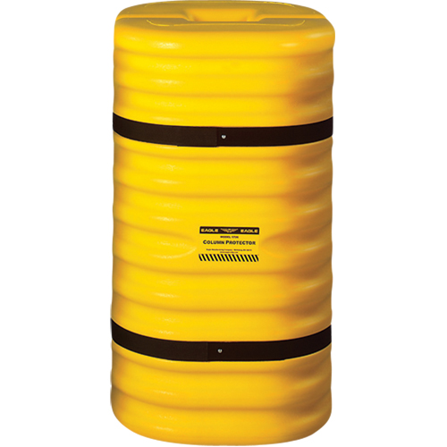 Protecteur de colonne, Ouverture int&eacute;rieure 6" x 6", 24" lo x 24" la x 42" h, Jaune Distribution Jean Lapalme