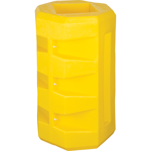 Protecteurs de colonne, Ouverture int&eacute;rieure 6-1/4" x 6-1/4", 23-1/2" lo x 23-1/2" la x 39-1/2" h, Jaune Distribution Jean Lapalme