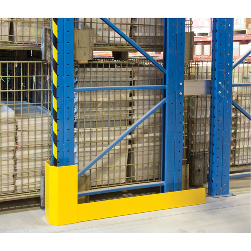 Protecteurs d'all&eacute;es de rayonnages, 3" la x 50" lo x 16" h, Jaune s&eacute;curit&eacute; OSHA Distribution Jean Lapalme