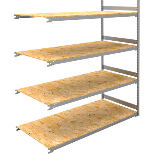 Wide Span Record Storage Shelving, Steel, 4 Shelves, 72" W x 32" D x 84" H, Add-On Kit Distribution Jean Lapalme