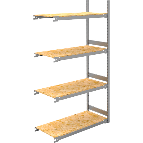 &eacute;tag&egrave;re-classeur de grande largeur, Acier, 4 Tablettes, 42" la x 18" p x 84" h, Ensemble Ajout Distribution Jean Lapalme