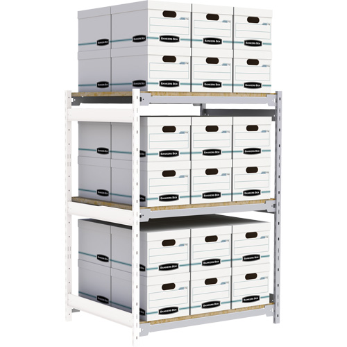 &eacute;tag&egrave;re-classeur de grande largeur, Acier, 3 Tablettes, 42" la x 32" p x 60" h, Ensemble Ajout Distribution Jean Lapalme