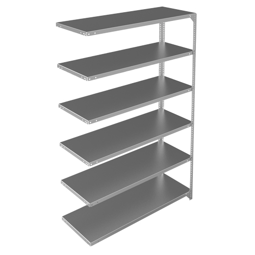 &eacute;l&eacute;ment de rayonnage, Acier galvanis&eacute;, Montant &agrave; fente, Capacit&eacute; 275 lb, 48" la x 72" h x 18" p Distribution Jean Lapalme